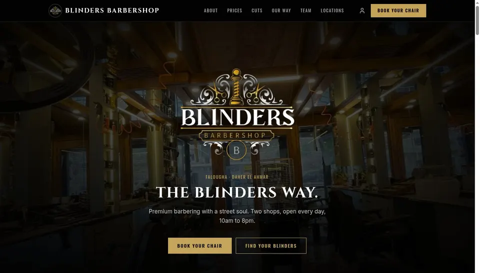 Blinders Barbershop, Barbershop
