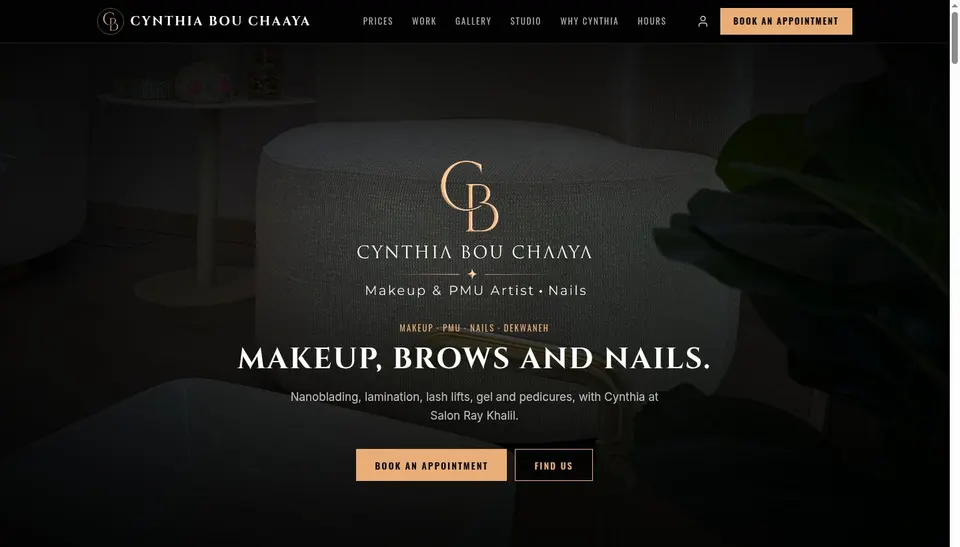 Cynthia Bou Chaaya, Makeup artist