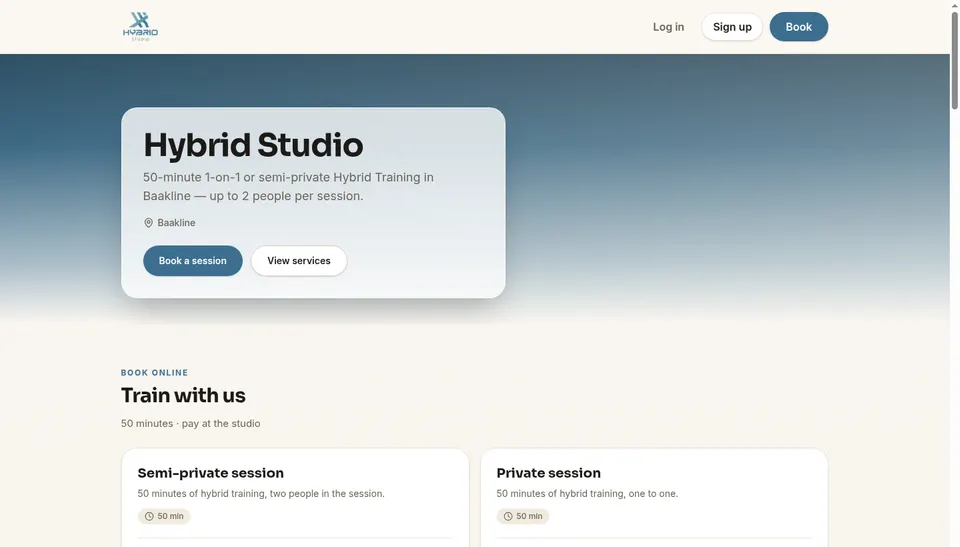 Hybrid Studio, Personal training