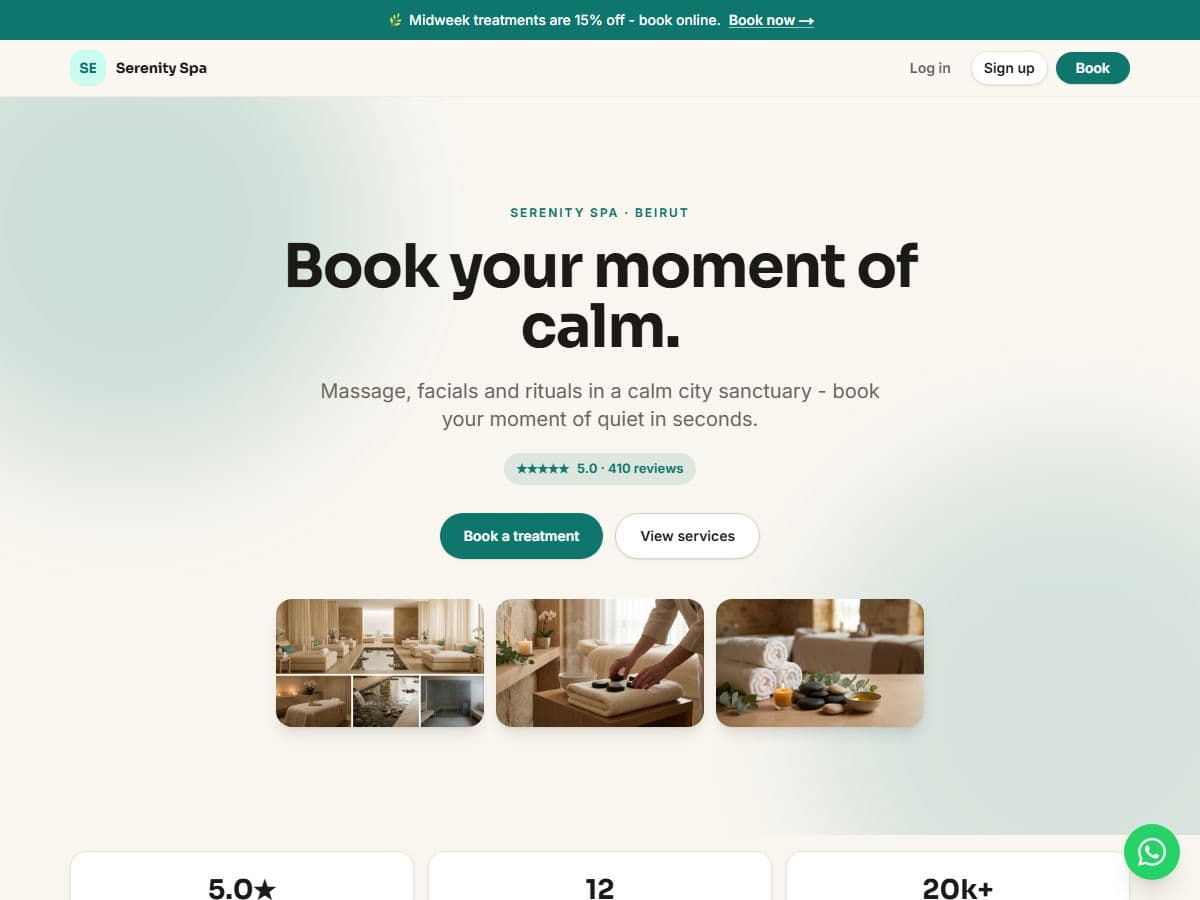 Serenity Spa · سبا واسترخاء